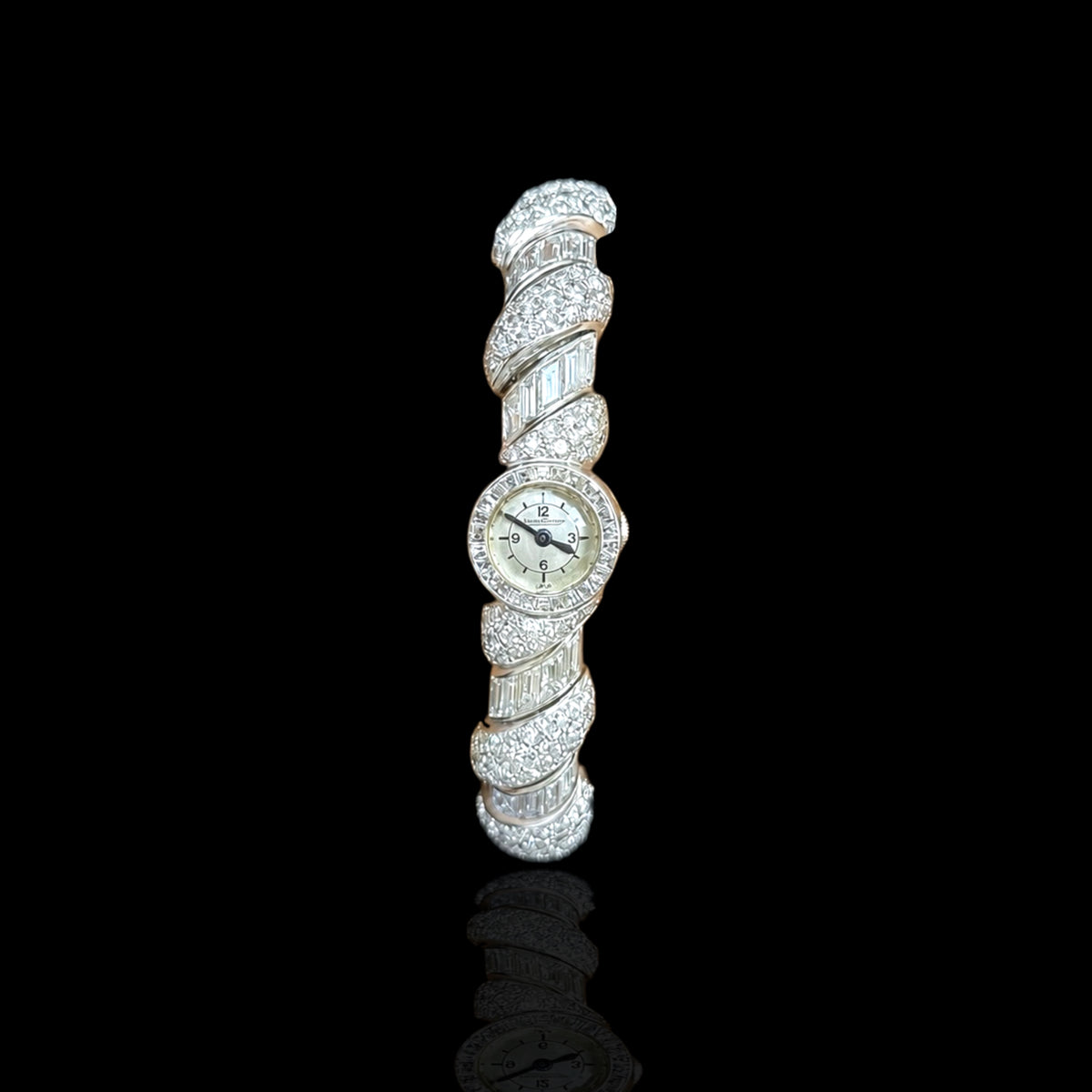 Jaeger-LeCoultre — Platinum & Diamond Watch, c. 1950