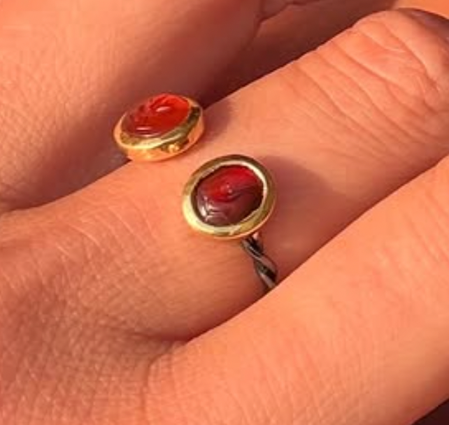 ‘Toi et Moi’ Ring Set with Two Ancient Roman Intaglios