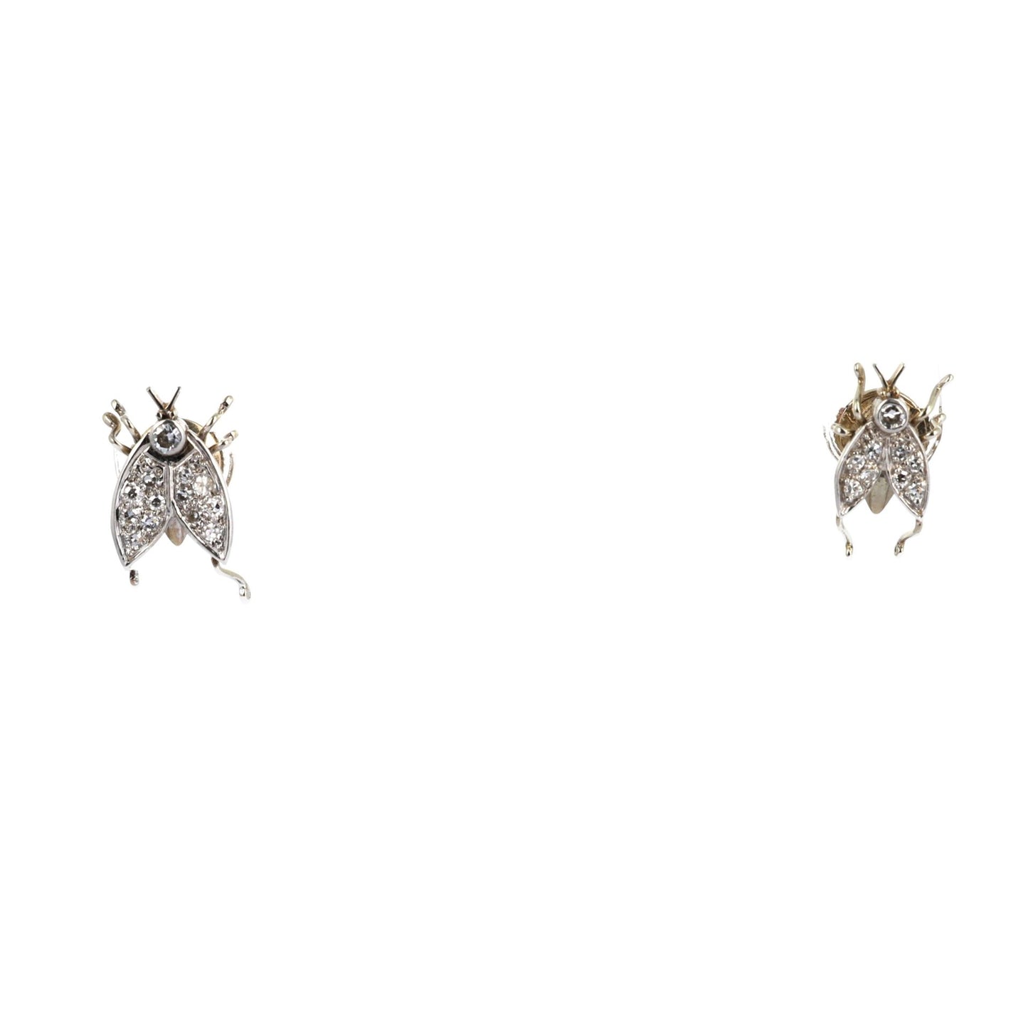 French Diamond Insect Earrings by the Atelier BHEVRIER HUOT DIDELOT