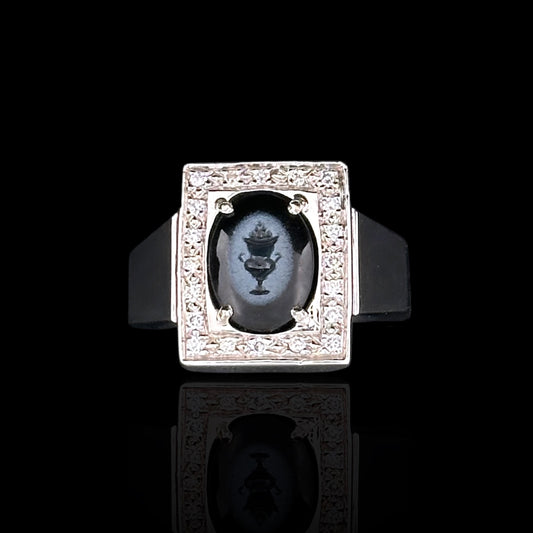 Roman Imperial Intaglio set in a Modern Gold Ring