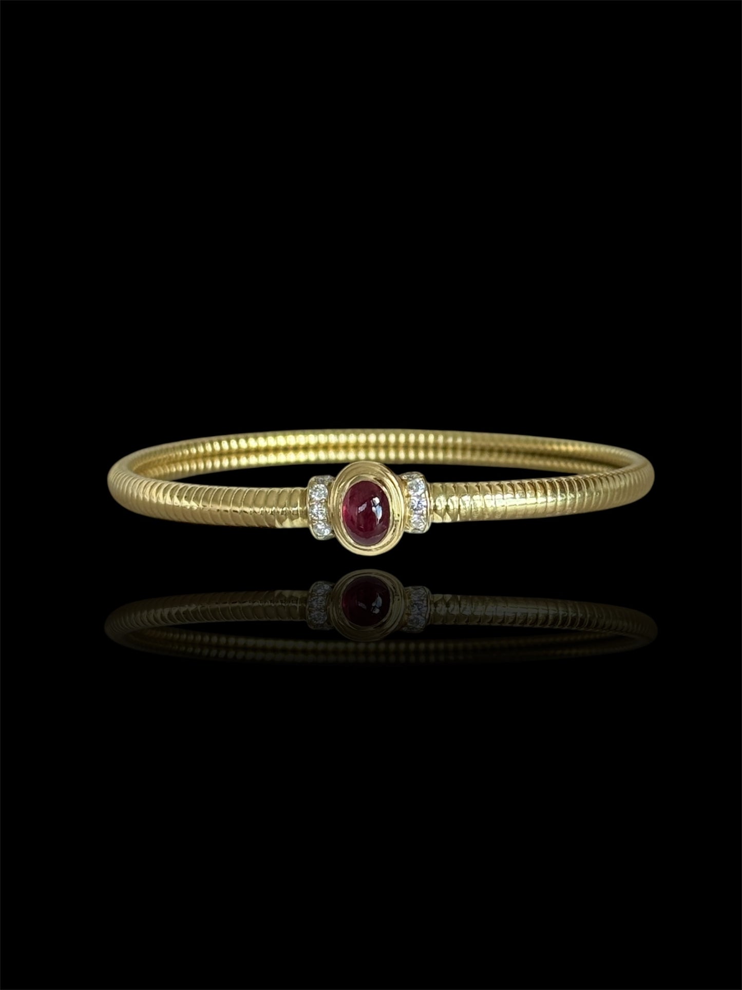Ruby and Diamond Bangle by Gay Frères